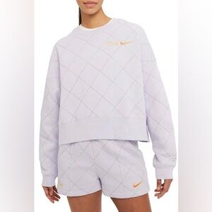 Nike quilted sweatshirt